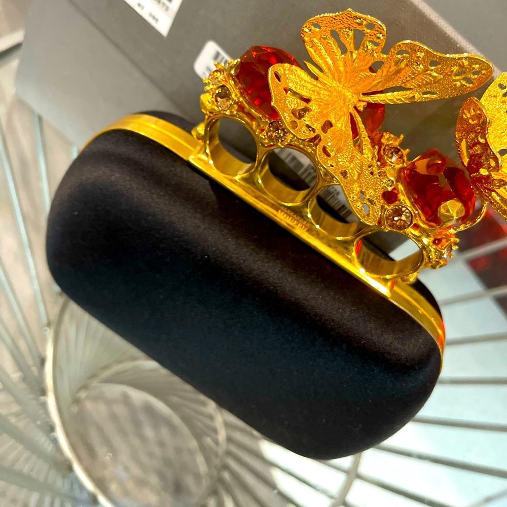 Alexa McQueen butterfly clutch